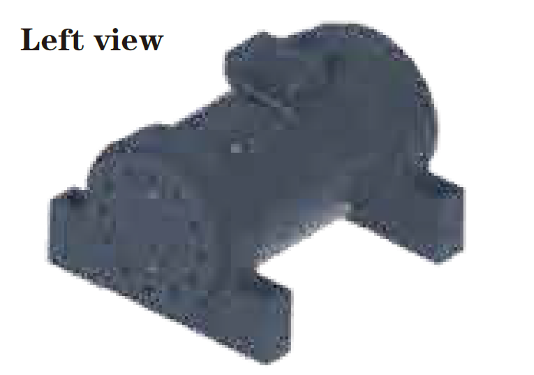 L-double flange output